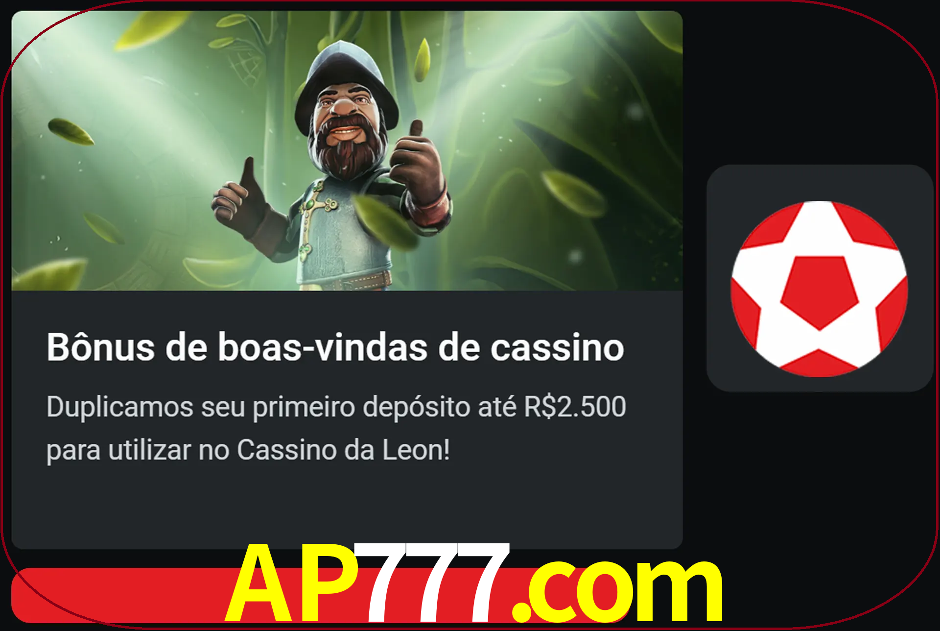 Receba seu dinheiro do bônus de boas-vindas após o primeiro depósito.